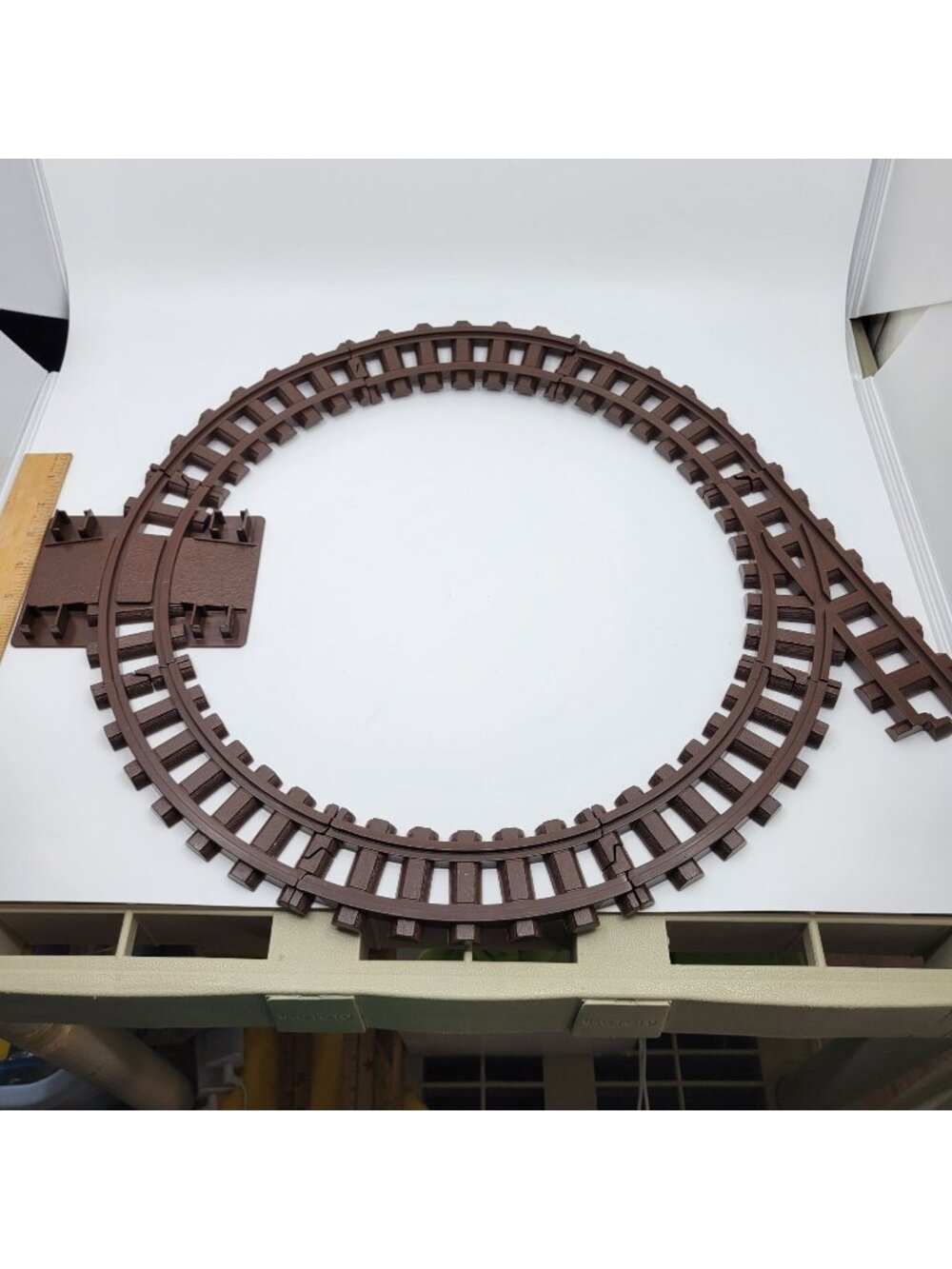 K'NEX Lincoln Logs Lot of 8 Replacement Dark Brown Train Tracks
